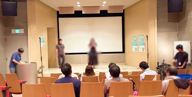 二次選考中の写真